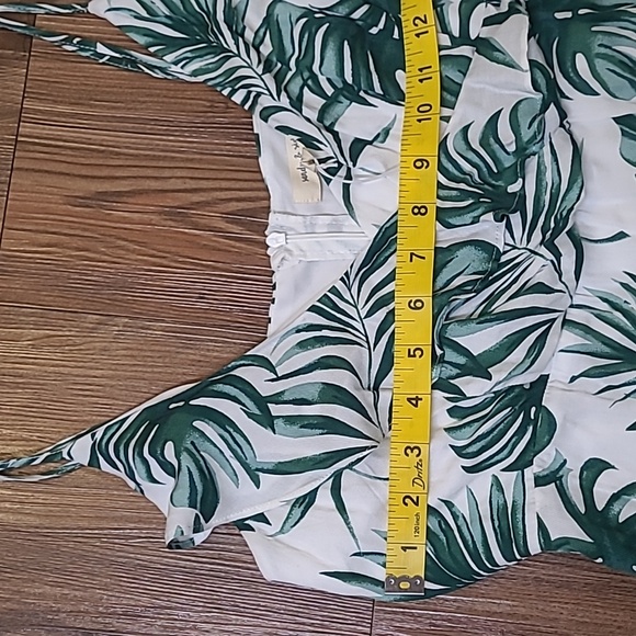 SANDY &SITropical Green and White Midi Dress for women zise m new dress casual. - Picture 15 of 16